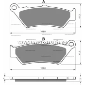 Placute de frana fata GOLDFREN 106 S3