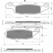 Placute de frana fata GOLDFREN 124 S3