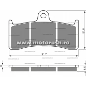 Placute de frana fata GOLDFREN 126 S3