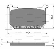 Placute de frana fata GOLDFREN 127 S3
