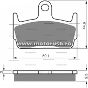 Placute de frana fata GOLDFREN 131 S3