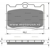 Placute de frana fata GOLDFREN 132 S3
