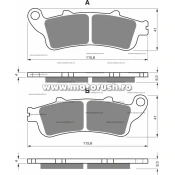 Placute de frana fata GOLDFREN 135 S3