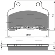 Placute de frana fata GOLDFREN 136 S3