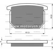Placute de frana fata GOLDFREN 138 S3