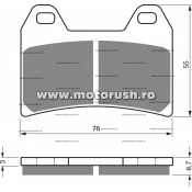 Placute de frana fata GOLDFREN 141 S3