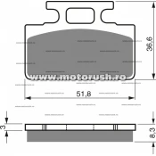 Placute de frana fata GOLDFREN 161 S3