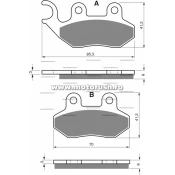 Placute de frana spate GOLDFREN 174 S3