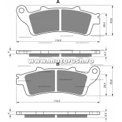 Placute de frana spate GOLDFREN 178 S3