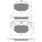 Placute de frana spate GOLDFREN 183 K5