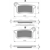 Placute de frana fata GOLDFREN 185 S3