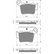 Placute de frana spate GOLDFREN 191 K5