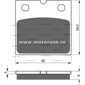 Placute de frana spate GOLDFREN 197 S3