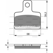 Placute de frana spate GOLDFREN 199 K5