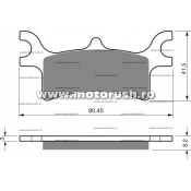 Placute de frana spate GOLDFREN 209 K5