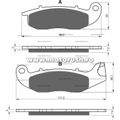 Placute de frana spate GOLDFREN 210 S3