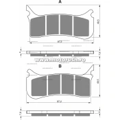 Placute de frana spate GOLDFREN 212 AD STREET