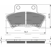 Placute de frana spate GOLDFREN 216 K5