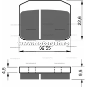 Placute de frana spate GOLDFREN 220 S3