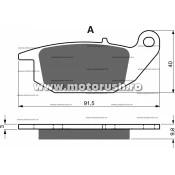 Placute de frana spate GOLDFREN 221 S3
