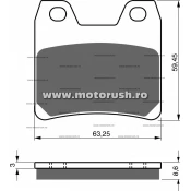 Placute de frana spate GOLDFREN 222 S3