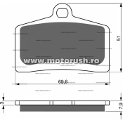 Placute de frana spate GOLDFREN 233 S3