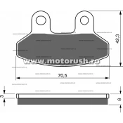 Placute de frana spate GOLDFREN 234 S3