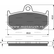 Placute de frana spate GOLDFREN 235 S3
