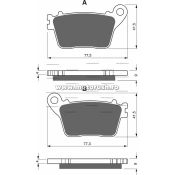 Placute de frana spate GOLDFREN 242 S3