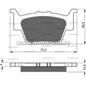 Placute de frana spate GOLDFREN 243 K5