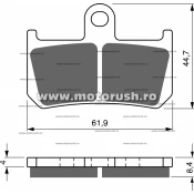 Placute de frana fata GOLDFREN 246 S3 (1 set = 2 bucati mici, 2 bucati mari)
