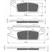 Placute de frana spate GOLDFREN 253 AD OFF-ROAD fata