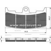 Placute de frana fata GOLDFREN 270 S3