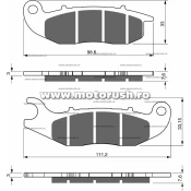 Placute de frana fata GOLDFREN 278 GP6