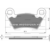 Placute de frana spate GOLDFREN 312 AD OFF-ROAD fata