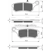 Placute de frana fata GOLDFREN 319 S3