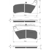 Placute de frana fata GOLDFREN 321 GP6