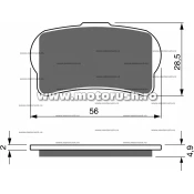 Placute de frana spate GOLDFREN 325 AD OFF-ROAD fata