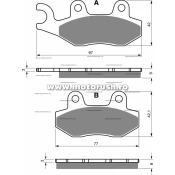 Placute de frana fata GOLDFREN 334 S3