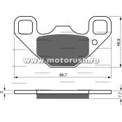 Placute de frana spate GOLDFREN 337 AD STREET
