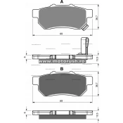 Placute de frana fata GOLDFREN 341 S3