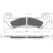 Placute de frana fata GOLDFREN 347 S3