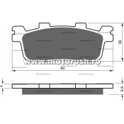 Placute de frana spate GOLDFREN 355 AD STREET