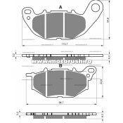 Placute de frana fata GOLDFREN 369 S3