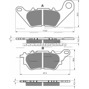 Placute de frana spate GOLDFREN 370 AD STREET