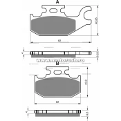 Placute de frana spate GOLDFREN 373 S33 STREET Spate