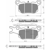 Placute de frana fata GOLDFREN 375 S3