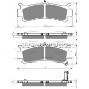 Placute de frana fata GOLDFREN 383 S3