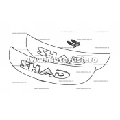 Benzi reflectorizante SHAD D1B26CAR transparent for SH26